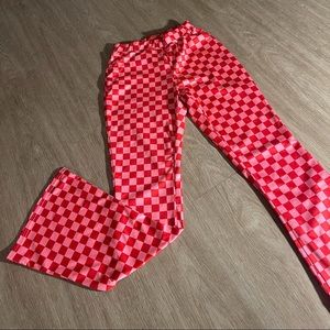 Checkered Pink Pants